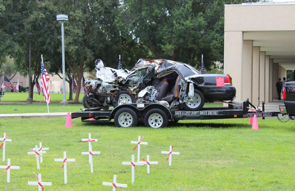 The wreckage featured in Horrors of Crash highlights the tragedy of drunken driving.