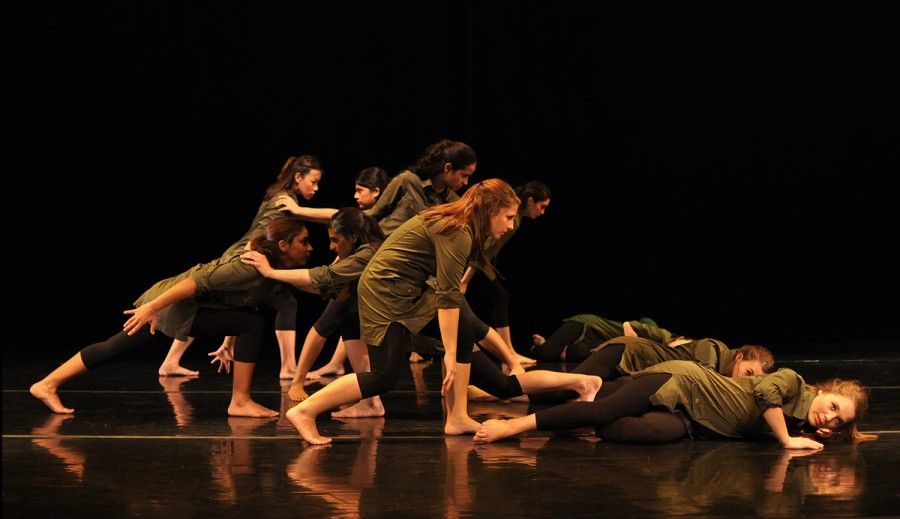 Dancers perform, About Flippin Time, at the 2013 show.