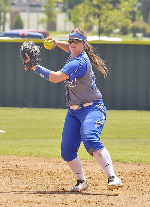 Sophomore Brittany Woods takes the field at the South campus in May. The team was 41-24 in the 2015 season. 