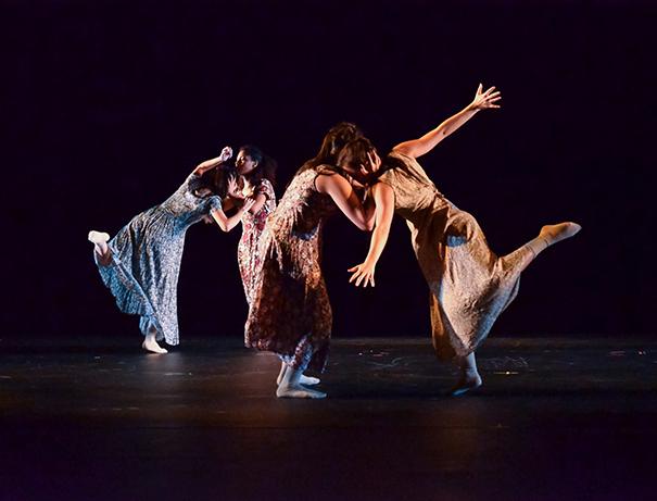 (From left) PAC dancers Bethany Garcia, Cindy Gil, Kelsey McLarty, and Gabriela Rosales perform Hold On, Weight for Me choreographed by Laura Harrell in this November 2014 photo. The troupe will host Artists for Hope Oct. 17.