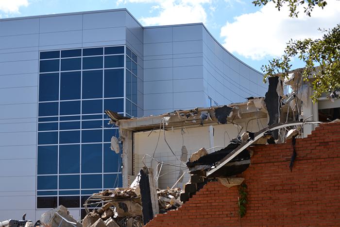 All three SJC campuses received new science facilities as part of a 2008 proposal. This 2012 photo shows Centrals newly completed building as the old Vincent C. Henrich structure comes down to make way for new projects.