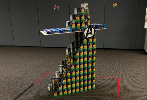 Keeping with this year’s superhero theme, the OCT South team built Stark Tower as their submission in the canned food competition on the South Campus. 