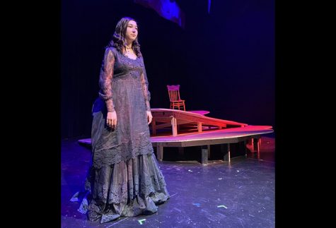 Stephanie Garza, cast as The Bride, rehearses a scene from ‘Blood Wedding,’ a play by Federico García Lorca.