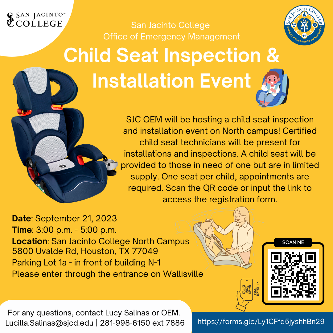 Sept. 21 Child Seat Inspection & Installation Event