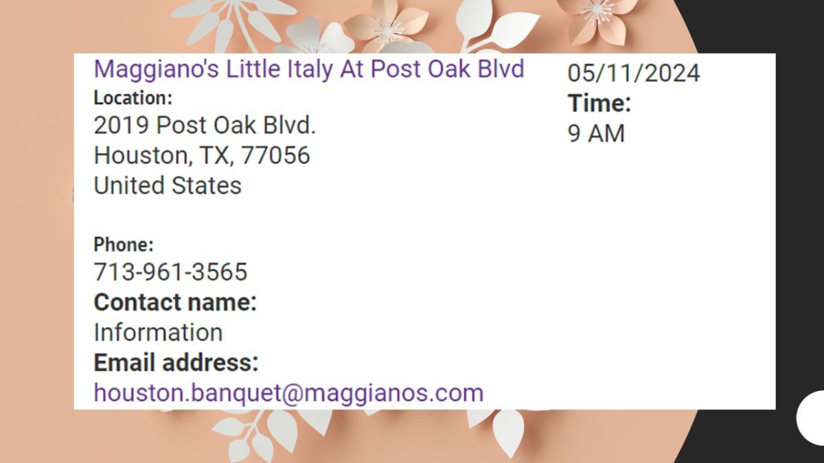 May 11 Maggiano's Child and Mother's Day Cake Decorating