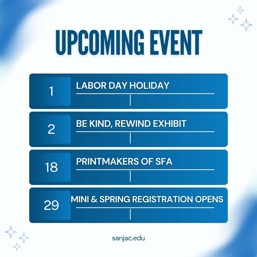 San Jacinto College Calendar Brief: September 2025