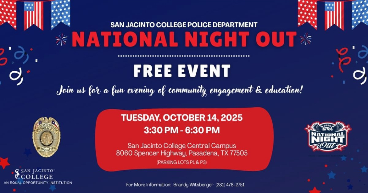 San Jac to Host National Night Out