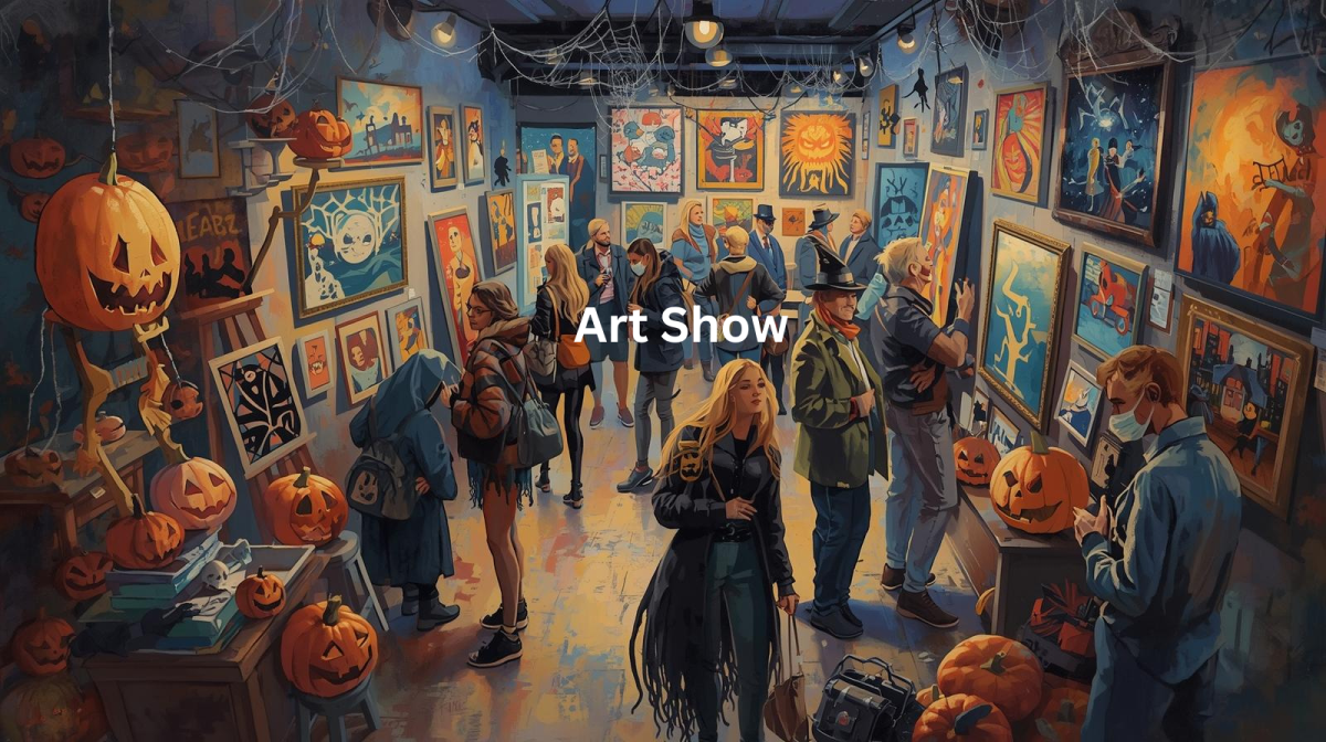 North Campus Night before Halloween Art Show