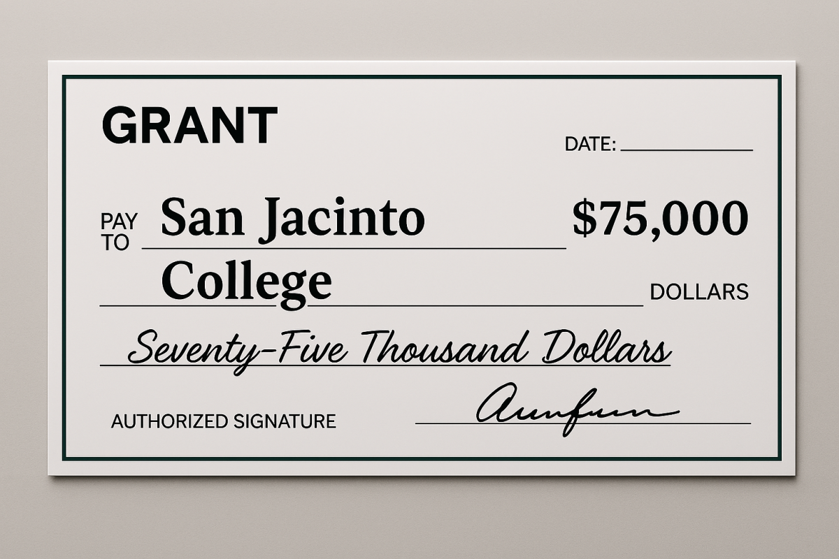 San Jac Awarded $75,000 Grant
